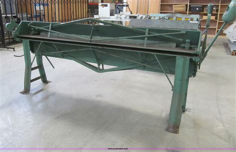 8 foot sheet metal brake used|8' sheet metal brake used.